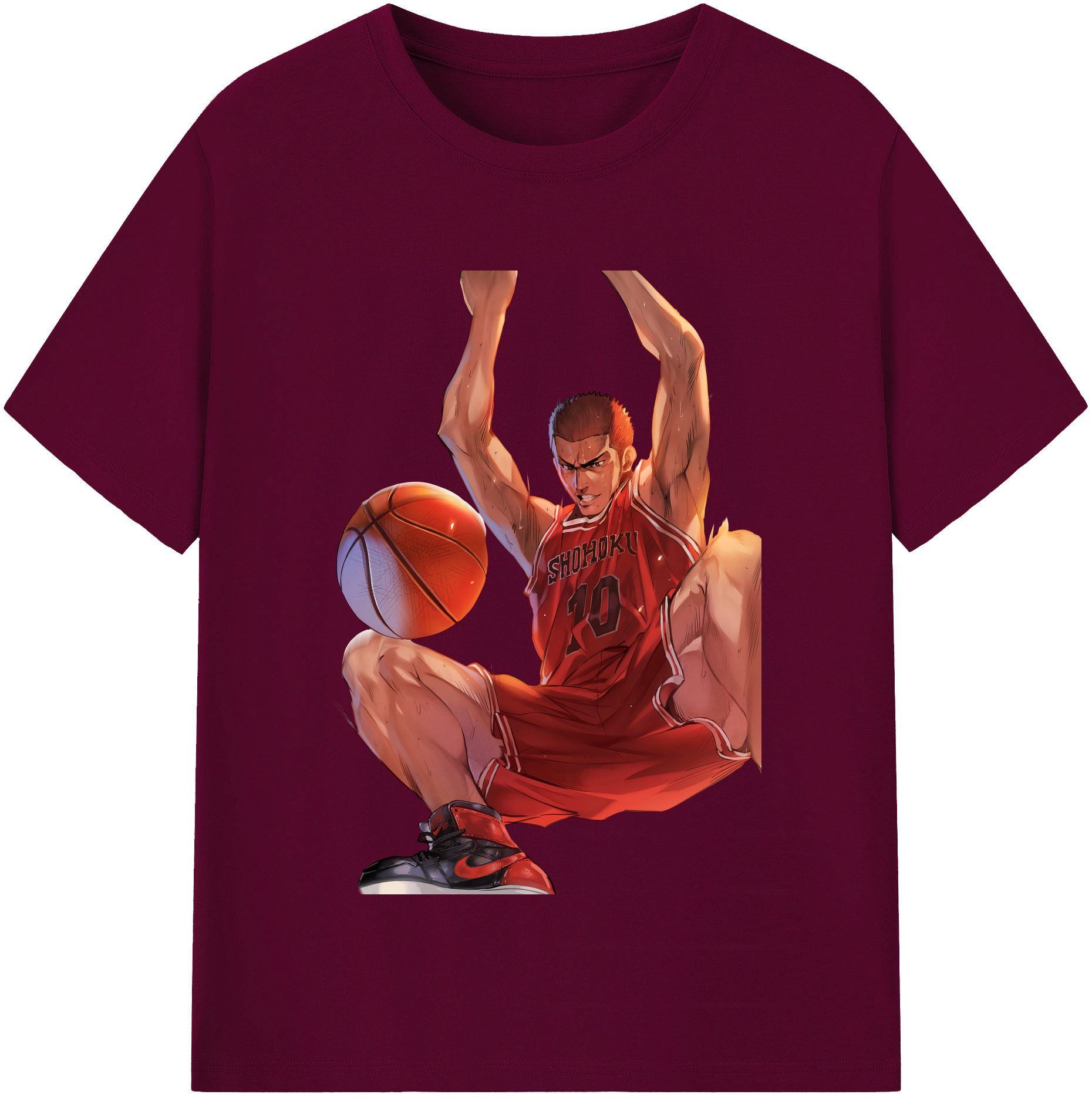 （画像用） SLAM DUNK／スラムダンク レディースカジュアルプリントTシャツ（綿100％）